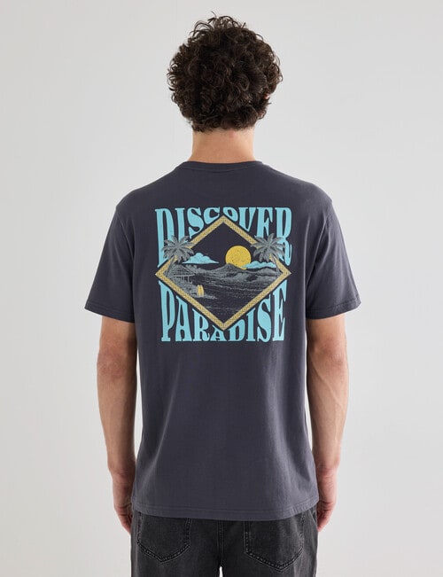 Gasoline Paradise Tee, Charcoal product photo View 02 L