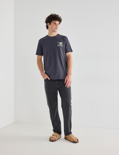 Gasoline Paradise Tee, Charcoal product photo View 03 L