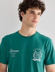 Gasoline Playas Printed Tee, Green product photo