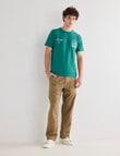 Gasoline Playas Printed Tee, Green product photo View 03 S