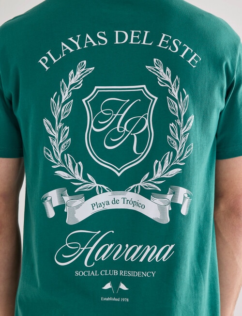 Gasoline Playas Printed Tee, Green product photo View 05 L