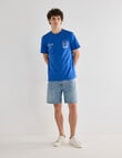Gasoline Playas Printed Tee, Blue product photo View 03 S