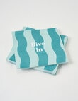 Terrace Cove Paper Napkin, 20-Pack, Stripe product photo