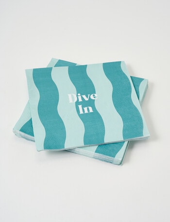 Terrace Cove Paper Napkin, 20-Pack, Stripe product photo