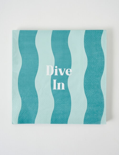 Terrace Cove Paper Napkin, 20-Pack, Stripe product photo View 02 L