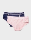 Jockey Dry Impact Bikini Brief, 2-Pack, Patriot Blue & Pink product photo
