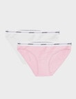 Jockey Cotton Classics Bikini Brief, 2-Pack, Pink & White product photo