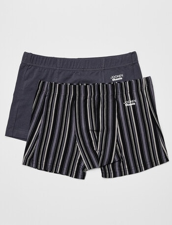 Jockey Skants Trunks, 2-Pack, Grey & Grey Stripe product photo