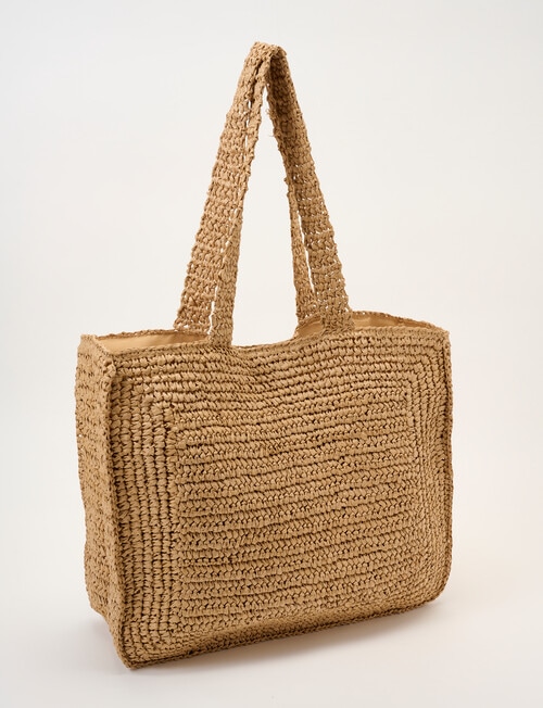 Zest Resort Paper Straw Tote Bag, Natural product photo