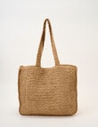 Zest Resort Paper Straw Tote Bag, Natural product photo View 02 S