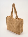 Zest Resort Paper Straw Tote Bag, Natural product photo View 03 S