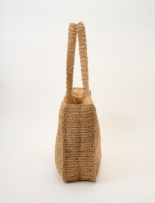 Zest Resort Paper Straw Tote Bag, Natural product photo View 04 L