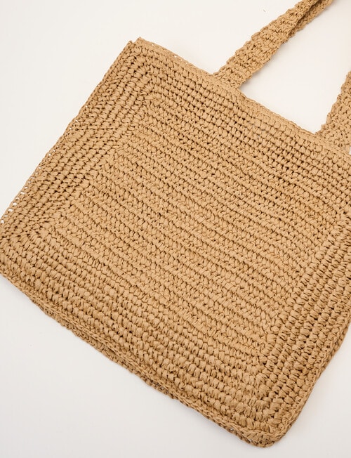 Zest Resort Paper Straw Tote Bag, Natural product photo View 05 L