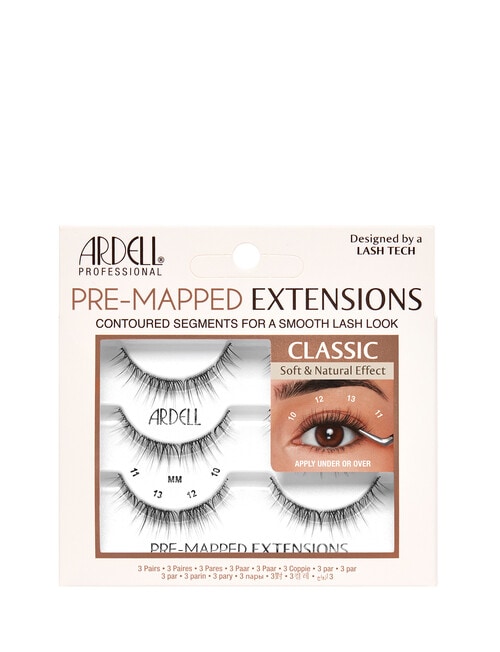 Ardell Pre Mapped Lash Extensions Classic, 3-Pairs product photo