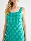 Zest Green Check Bias Dress product photo View 05 S