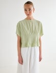 Jigsaw Air Top, Lettuce Green product photo