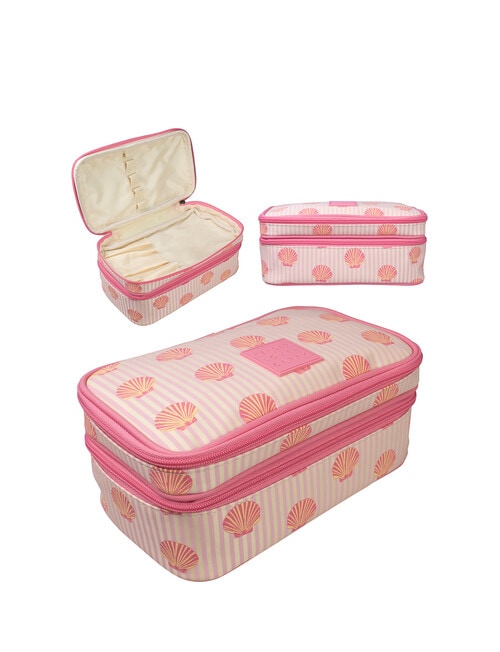 Tender Love + Carry Double Zip Utility, Seashell Coral product photo
