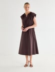 Jigsaw Stillwater Dress, Dark Plum product photo View 03 S