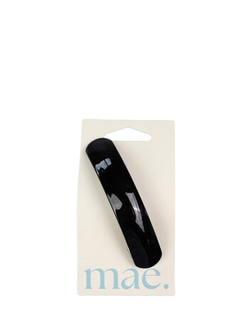 Mae Concave Barrette, Black product photo