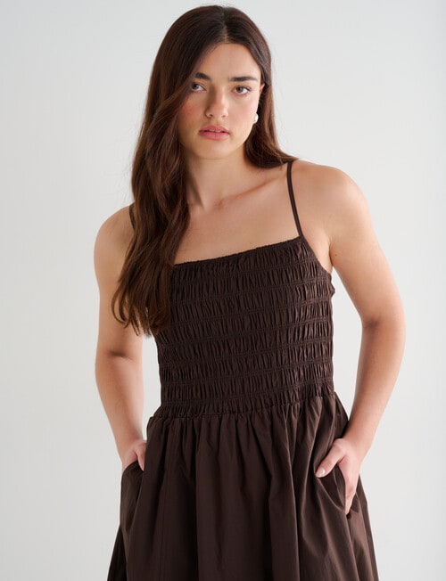 Mineral Sami Dress, Chocolate product photo View 04 L