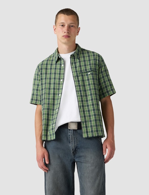 Levis Cropped Zandt Shirt, Green product photo