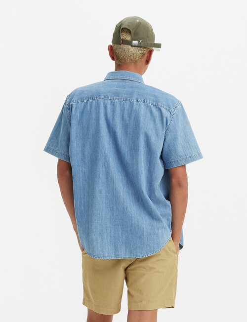 Levis Authentic Button Down Shirt, Blue Wash product photo View 02 L