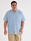Gasoline King Size Leaf All Over Printed Shirt, White product photo