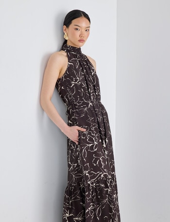 State of play Solstice Dress, Chocolate Print product photo