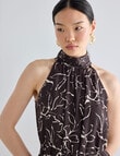 State of play Solstice Dress, Chocolate Print product photo View 04 S