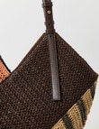 Zest Colourblock Straw Tote Bag, Multi product photo View 05 S