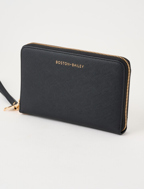 Boston + Bailey Travel Wallet, Black product photo View 03 L