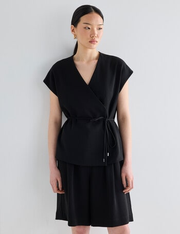 State of play Raf Short Sleeve Blazer, Black product photo
