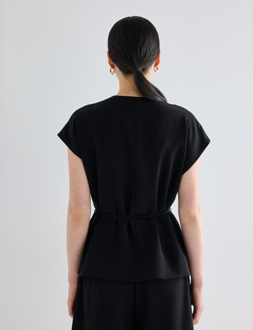 State of play Raf Short Sleeve Blazer, Black product photo View 02 L