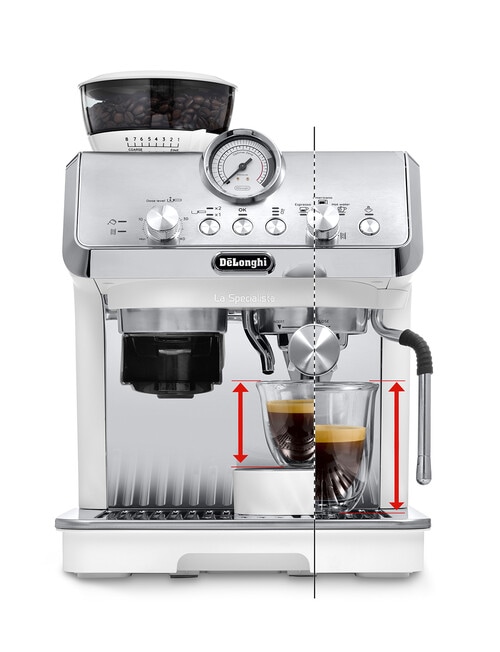 DeLonghi La Specialista Arte Coffee Machine, White, EC9155W product photo View 02 L