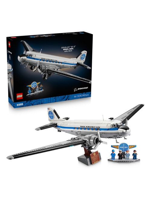 Lego Icons Douglas DC-3 PAN AM&reg; Airliner, 11378 product photo