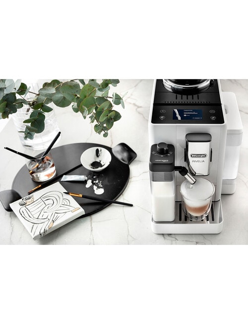 DeLonghi Rivelia Coffee Machine, White, EXAM440.55.W product photo View 06 L