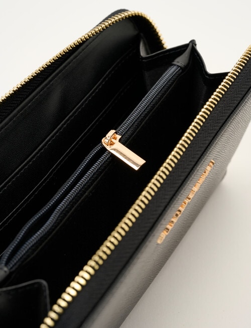Boston + Bailey Large Zip Around Wallet, Black product photo View 06 L