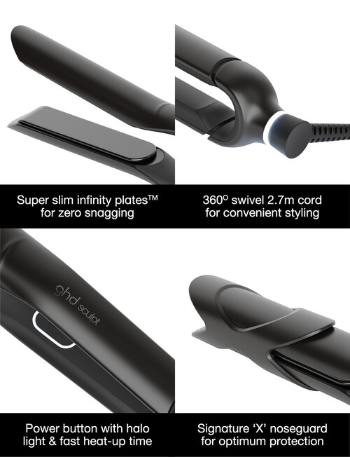 ghd Sculpt Straightener, Black Metal product photo View 02 L
