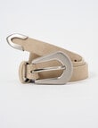 Boston & Bailey Suede Belt, Mushroom product photo