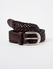 Boston & Bailey Braided Belt, Chocolate product photo