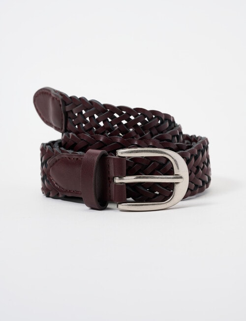 Boston & Bailey Braided Belt, Chocolate product photo