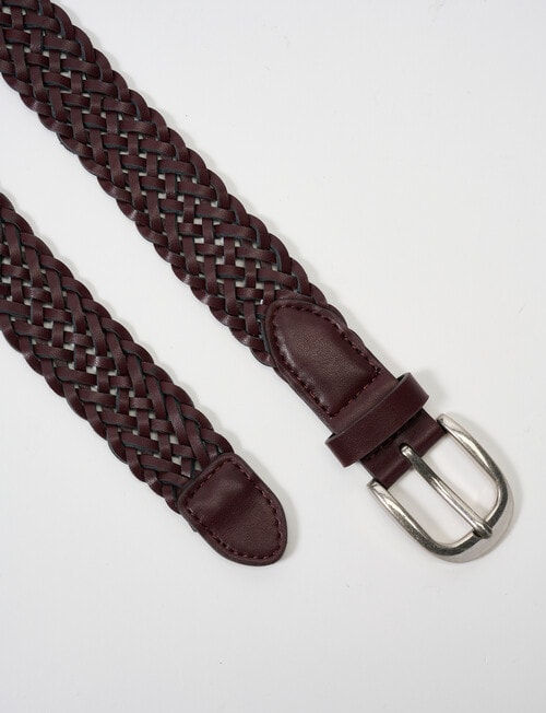 Boston & Bailey Braided Belt, Chocolate product photo View 02 L
