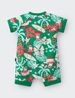 Bonds Christmas Short Zippy, Santa Green product photo View 02 S
