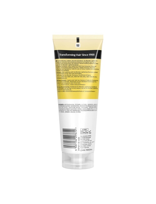 John Frieda Haircare Go Blonder Lightening Conditioner product photo View 29 L