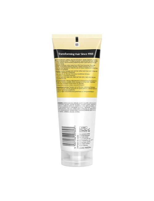 John Frieda Haircare Go Blonder Lightening Shampoo product photo View 29 L