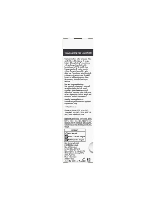 John Frieda Haircare Frizz Ease The Controller Extra Strength Serum product photo View 29 L