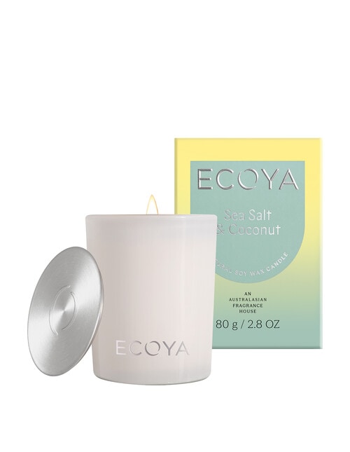 Ecoya Sea Salt & Coconut Mini Madison Candle, 80g product photo