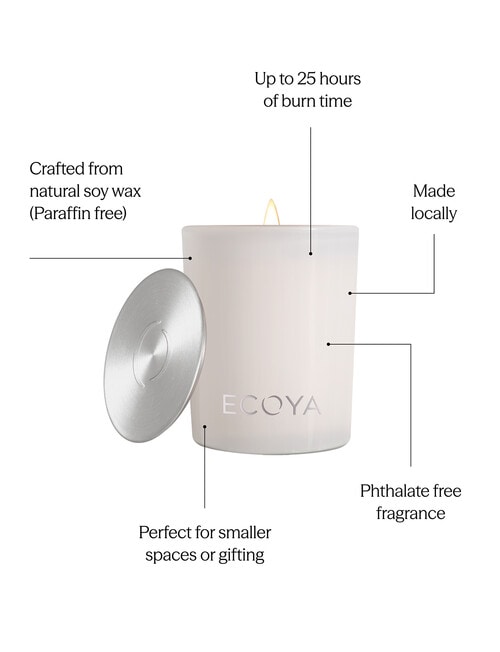 Ecoya Sea Salt & Coconut Mini Madison Candle, 80g product photo View 03 L
