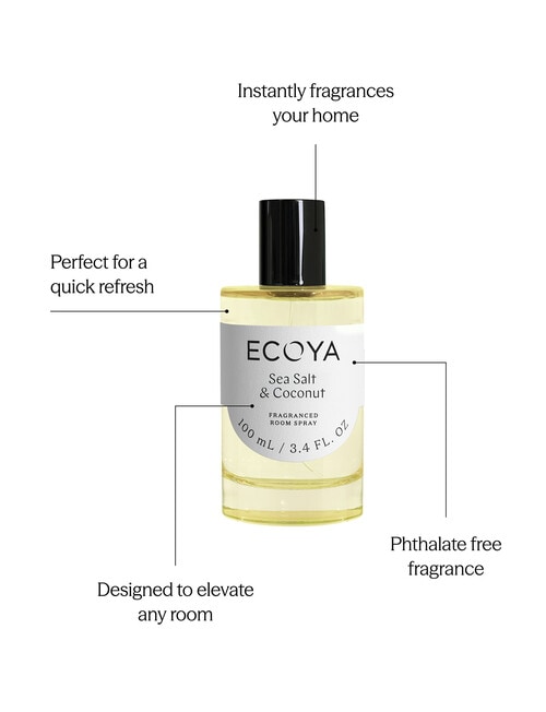 Ecoya Sea Salt & Coconut Room Spray, 100ml product photo View 03 L
