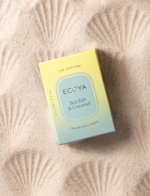 Ecoya Sea Salt & Coconut Car Diffuser Fragrance Pods product photo View 02 L